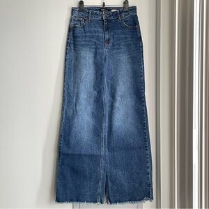 BCBGeneration High Rise Wide Leg Blue Jeans